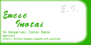 emese inotai business card